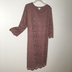 Garnet Hill Lace Dress EUC